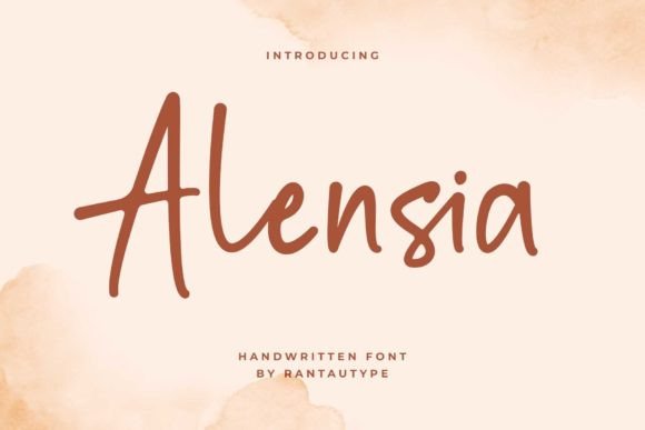 Alensia: A Modern Script Handwritten Font for Premium Brand Campaigns