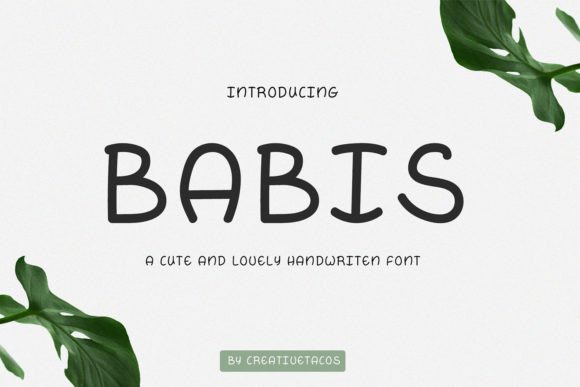 Babis Handwritten Font: Elevating Editorial Design with Natural Elegance