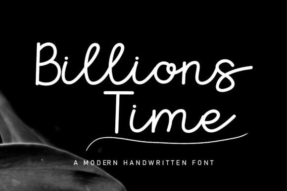 Billions Time: A Simple Handwritten Font for Modern Web Design