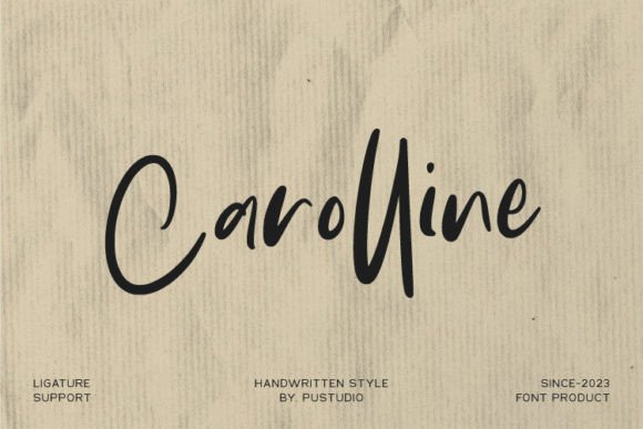 Carolline: A Handwritten Font That Brings Charm to Craft Designs