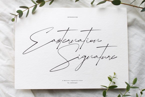 Easternation Signature: A Stylish Script Font for Digital Branding