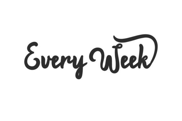 Every Week Font: Elevating Handmade Business Branding with Elegant Calligraphy