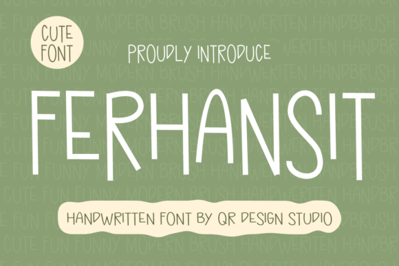 Ferhansit: A Sweet Handwritten Font for Creative Design