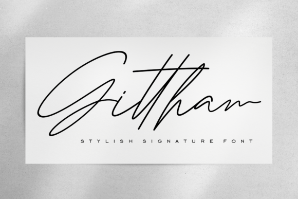 Gittha: Elegant Signature Font for Design Projects