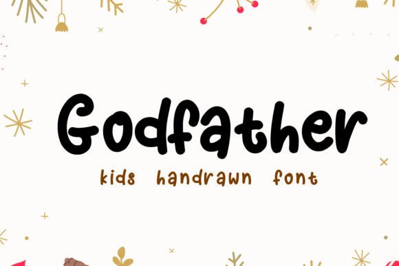 Godfather: A Whimsical Handwritten Font for Playful Editorial Design