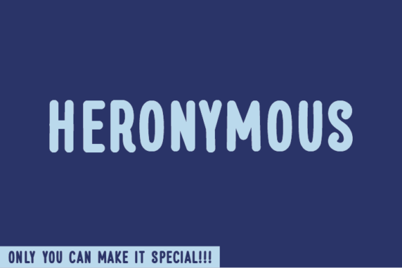 Heronymous: A Unique Handwritten Font for Crafters and Sellers
