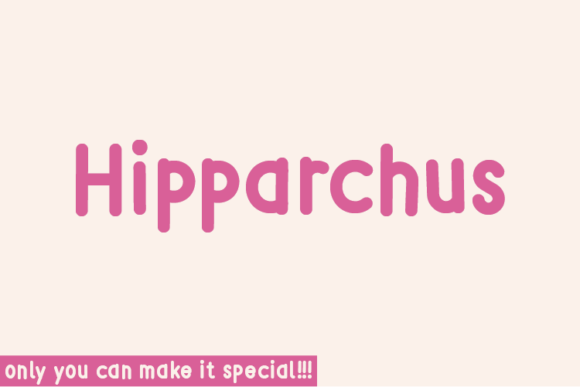 Hipparchus: A Natural Handwritten Font for Real Business Branding