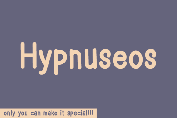 Hypnuseos: A Natural Handwritten Font for Campaigns