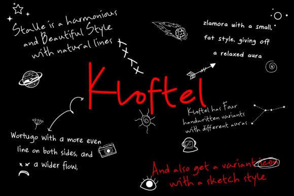 Kloftel: A Script Handwritten Font for Digital Branding and Web Design