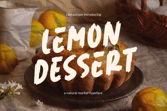 Lemon Dessert: A Natural Marker Font for Handwritten Branding