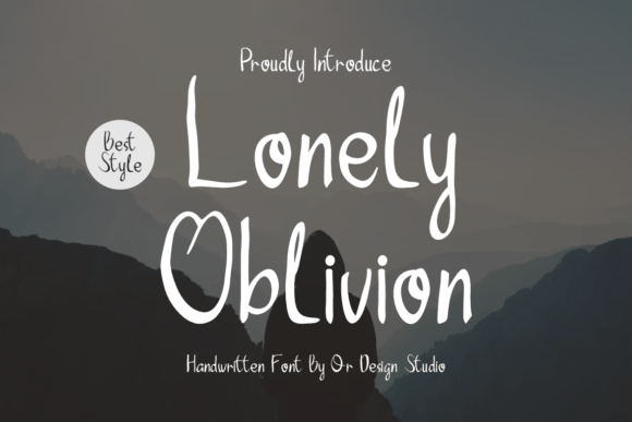 Lonely Oblivion: A Sweet Handwritten Font for Crafters and Sellers