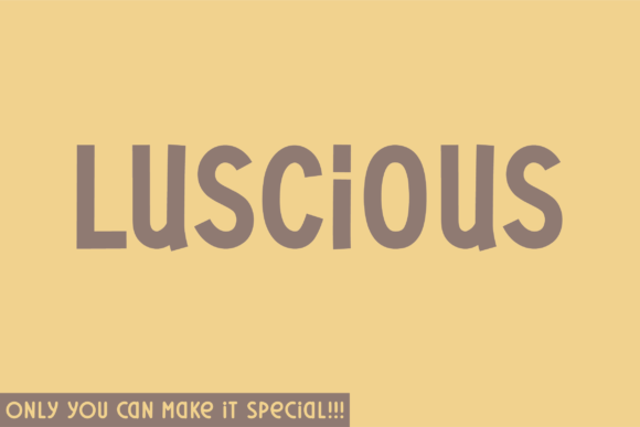 Luscious Font: A Natural Handwritten Style for Creative Design