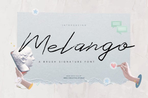 Melango: A Captivating Brush Signature Font for Web Design