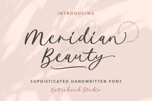 Meridian Beauty: A Handwritten Script Font for Crafters and Makers