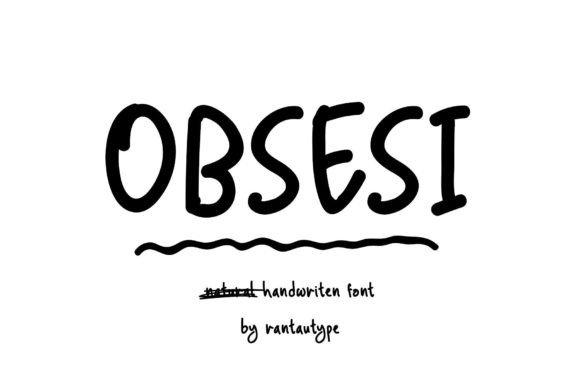 Obsesi: A Natural Handwritten Font for Authentic Branding