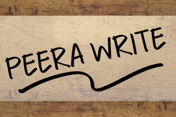 Peera Write: A Natural Script Font for Business