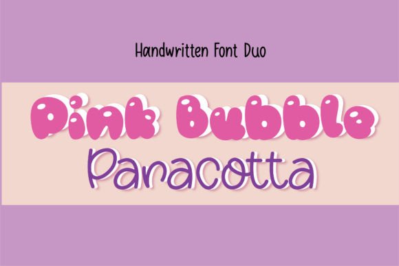 Pinkbubble Panacotta: A Handwritten Font for Modern Web Design