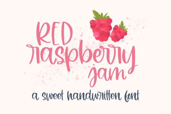 Red Raspberry Jam: A Sweet Handwritten Font for Charming Campaigns