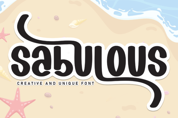 Sabulous Font: A Textured Typeface for Desert-Inspired Editorial Design