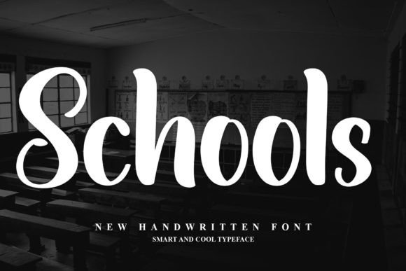 Schools: A Cute Handwritten Font for Playful Editorial Design