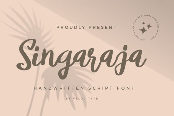 Singaraja: A Modern Handwritten Typeface for Elegant Editorial Design