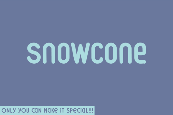 Snowcone: A Unique Script Handwritten Font Review
