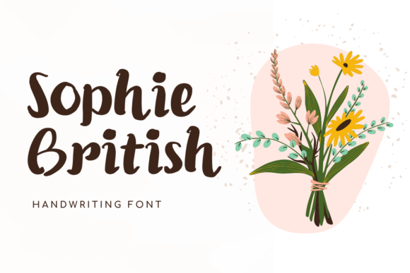 Sophie British Font: A Floral Script for Elegant Web Design
