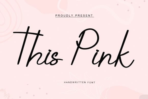 This Pink: A Playful Handwritten Font for Creative Designs