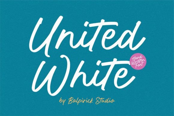 United White: A Modern Handwritten Typeface for Campaign-Ready Design