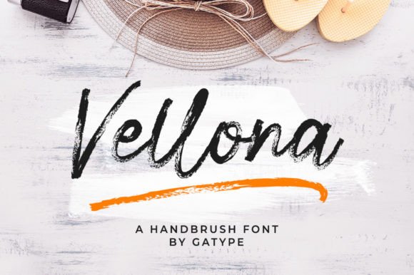 Vellona: A Handcrafted Brush Font for Elegant Editorial Design