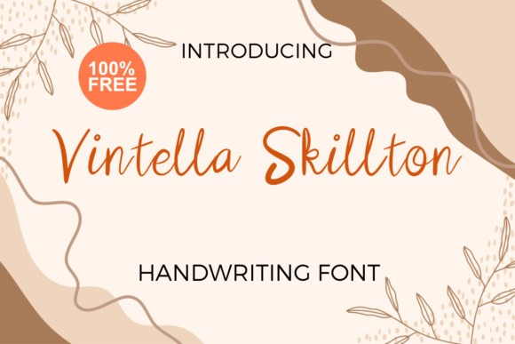 Vintella Skillton: A Handwritten Font for Editorial Design
